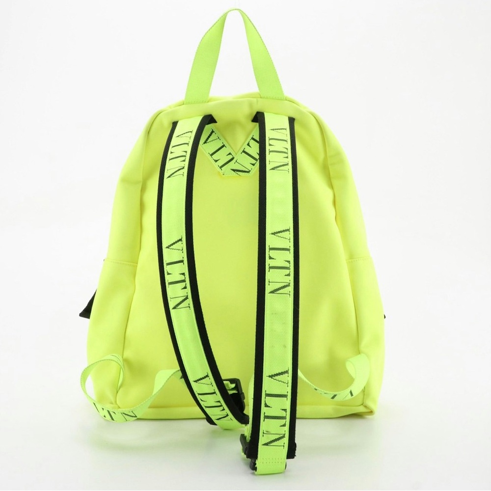 Valentino Garavani VLTN backpack neon black EUC! RARE - Picture 3 of 16
